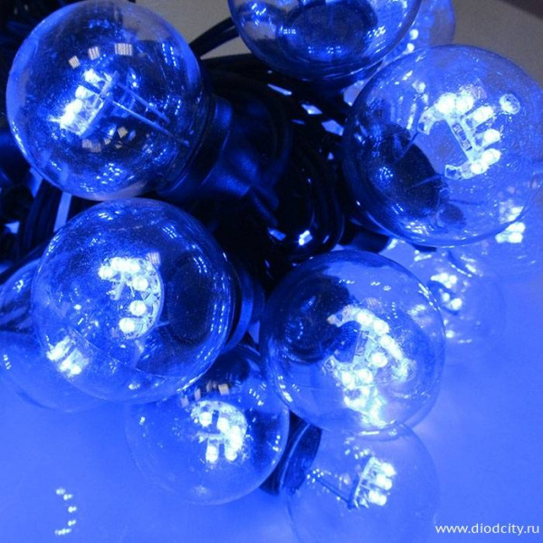 Гирлянда Белт Лайт 25 ламп, цвет синий, длина 10 м