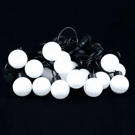 Гирлянда "Мультишарики - макси", длина 5м, D- 40мм, цвет белый