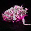 Гирлянда  LED Стринг Лайт, 10м, розовый, IP65 (провод каучук)