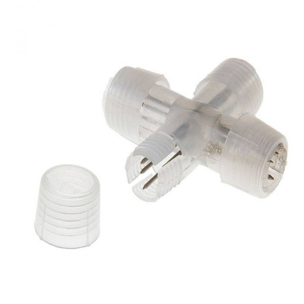 Х-образный коннектор для 3х-проводного 13 мм. дюралайта