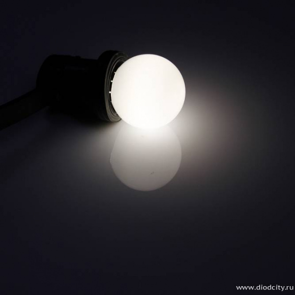 Светодиодная лампа для Белт Лайта 220V-0.5Вт белая D45 (диммируемая)