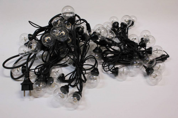 Гирлянда Белт Лайт 50 ламп, цвет теплый белый, длина 10 м