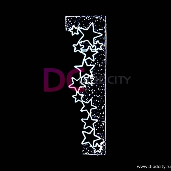 Светодиодная консоль "Созвездие Эридан", 225х70 см