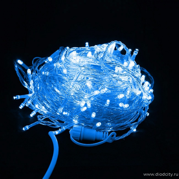 Гирлянда  LED Стринг Лайт, длина 20 м, цвет синий