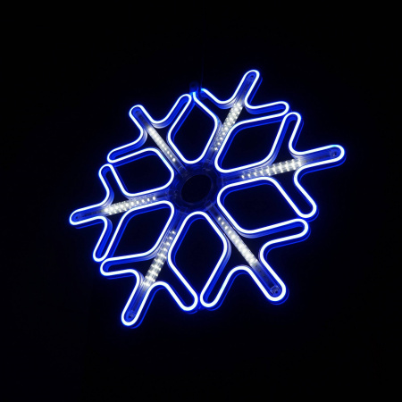 Фигура светодиодная "Снежинка" с динамикой, синяя