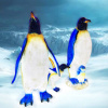 Объемная фигура из стекловолокна "Пингвин папа", 130*75*35 см, 24 В