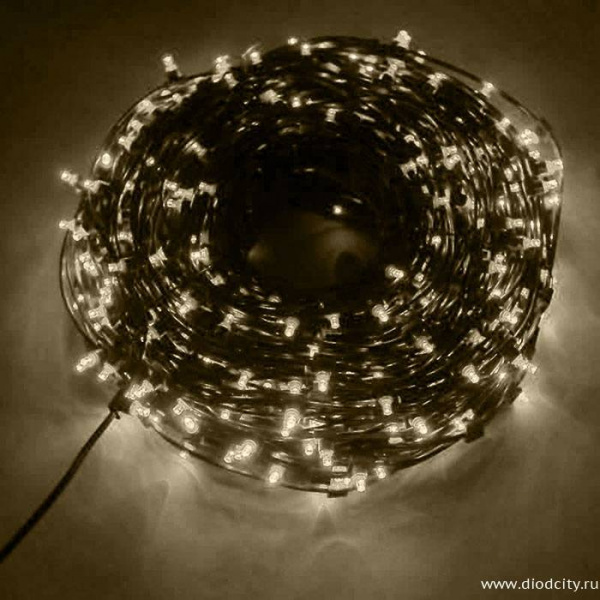 Гирлянда "Клип Лайт", теплые белые диоды