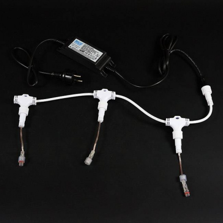 Гирлянда "Тающие сосульки", 10 шт х 50 см, длина 3 м, цвет белый