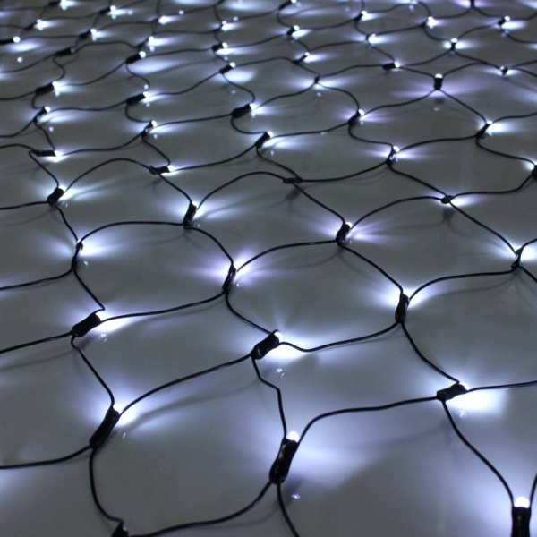 Гирлянда сеть 2х4 мерцающая, белая