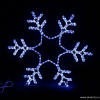 Светодиодная  Снежинка 76 * 76 см, синяя