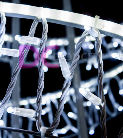 Светодиодная консоль "Танцующие кольца", 220х90см