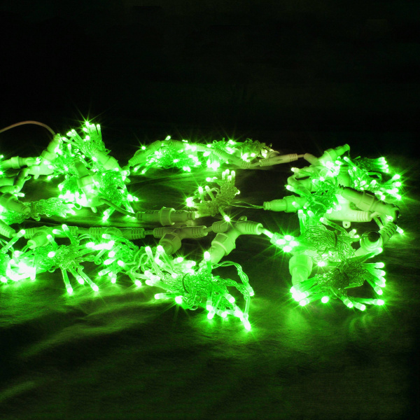 Светодиодный занавес "Дождь", 2 х 1.5м. зеленые диоды