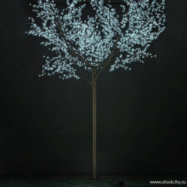 Светодиодное дерево"Сакура" 3.6 х 3.0м, белое
