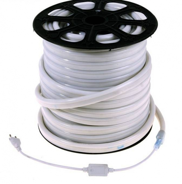 Гибкий неон 220V-2835-120P-big size, размер 12*25мм, желтый