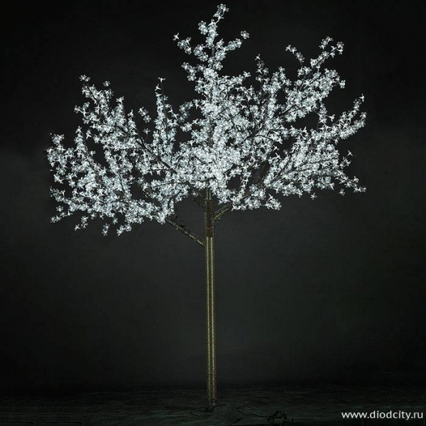 Светодиодное дерево"Сакура" 2.5 х 2.0м, белое