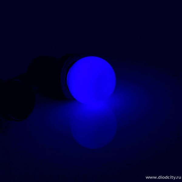 Светодиодная лампа для Белт Лайта 220V-0.5Вт синяя D45 (диммируемая)
