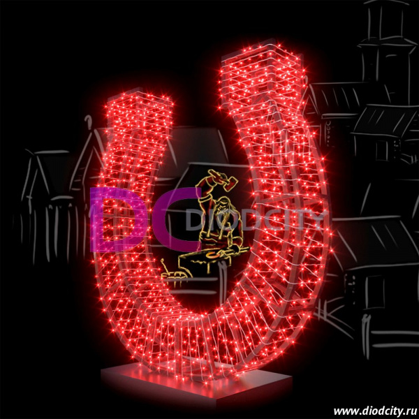 Гирлянда-нить Стринг Лайт, мерцающая, 10м, провод прозрачный, цвет красный