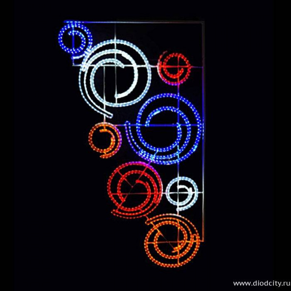 Световая консоль "Зимний узор" 200*120 см