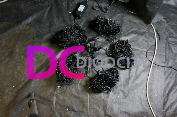 Гирлянда "Клип Лайт Спайдер" 5 нитей по 20 м.,теплые белые диоды