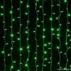 Светодиодный занавес "Дождь", 2 х 1.5м  зеленые диоды IP65