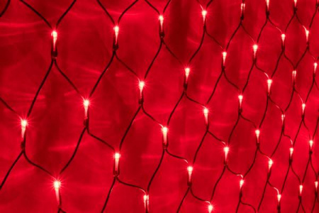 Гирлянда - сеть светодиодная (Нет Лайт)  2 х 2 м, красная