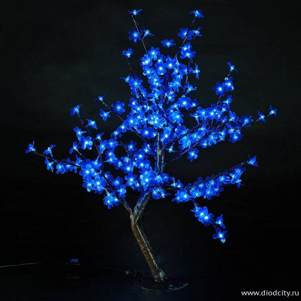 Светодиодный вишневый куст, синий