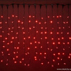 Светодиодный занавес "Дождь", 2 х 1.5м. красные диоды