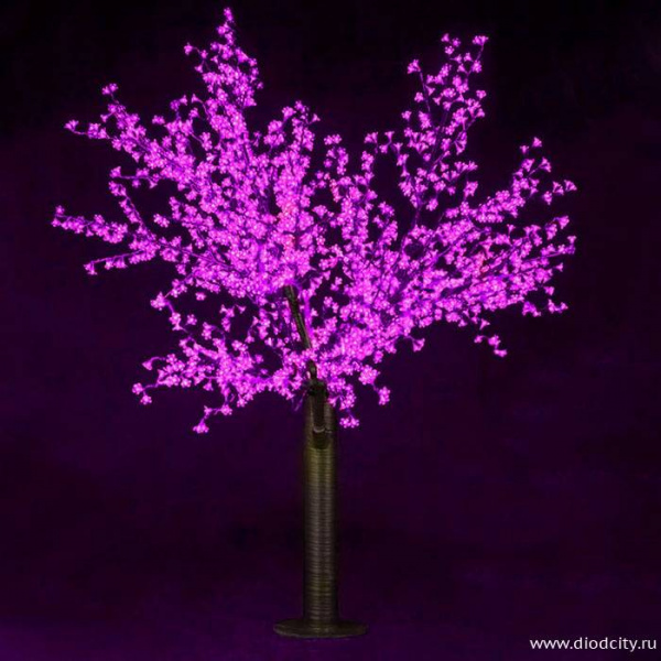 Светодиодное дерево"Сакура" 1.9 х 1.5м, розовое