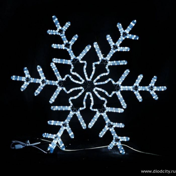 Светодиодная  Снежинка 95 * 95 см, белая