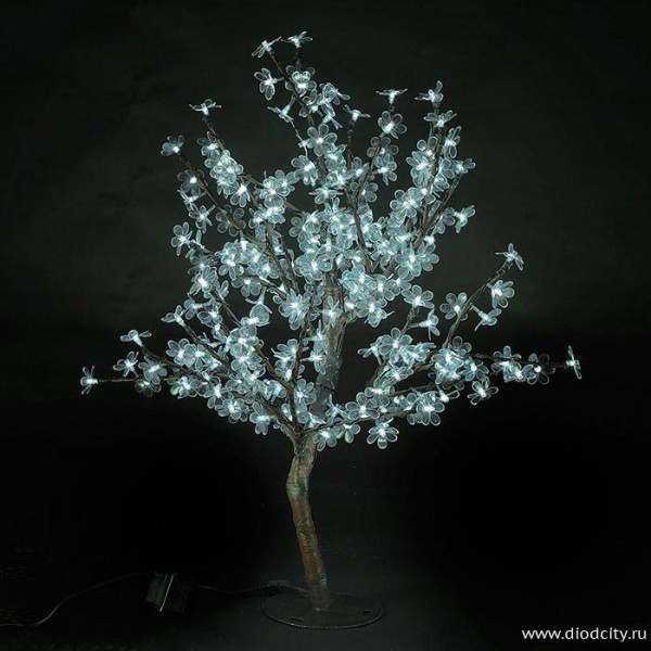 Светодиодный вишневый куст, белый