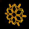 Фигура светодиодная "Снежинка" с динамикой, желтая