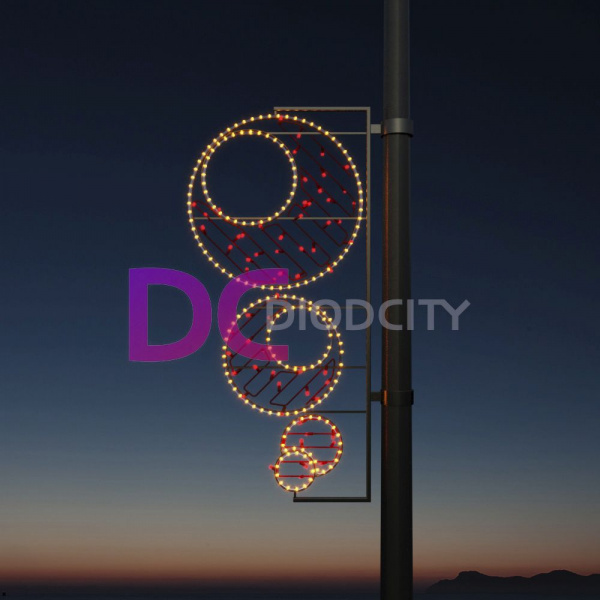 Светодиодная консоль "Разноцветие форм-2", 150*60 см