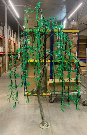 Светодиодная "Ива плакучая" 2.5 х 1.5м, зеленая