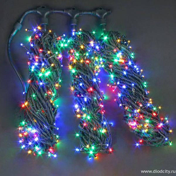 Гирлянда "Клип Лайт Спайдер" 3х20 м, мульти диоды, мерцающая