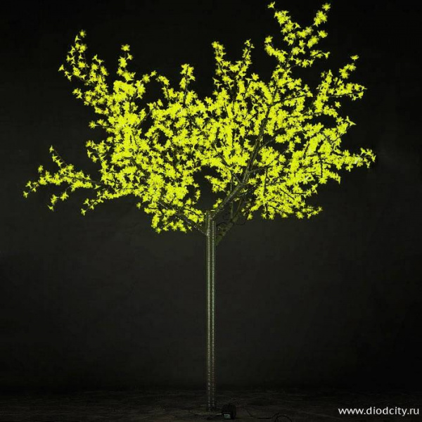 Светодиодное дерево"Сакура" 2.5 х 2.0м, желтое