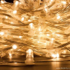Гирлянда "Клип Лайт" теплые белые диоды, прозрачный провод
