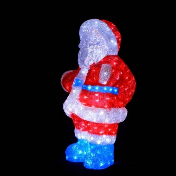 Световая акриловая фигура "Мини Санта" 66х30 см
