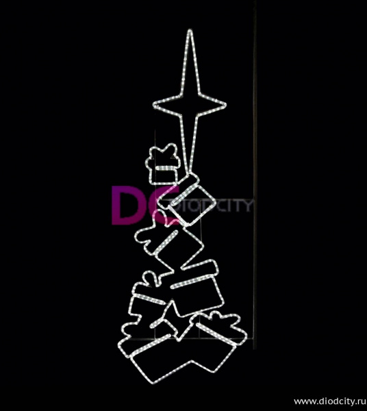 Светодиодная консоль "Подарки" 170*108 см