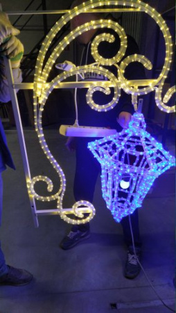 Световая консоль "Старинный фонарь" 100*78*27 см