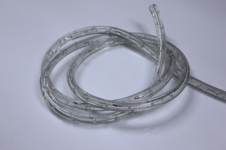 Светодиодный дюралайт - фиксинг  круглый, 13мм, теплый белый