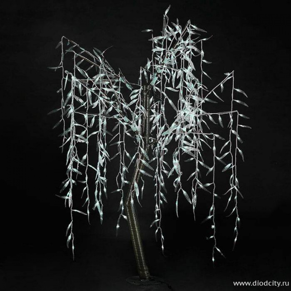 Светодиодная "Ива плакучая" 1.5 х 0.6м, белая