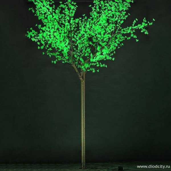 Светодиодное дерево"Сакура" 3.6 х 3.0м, зеленое