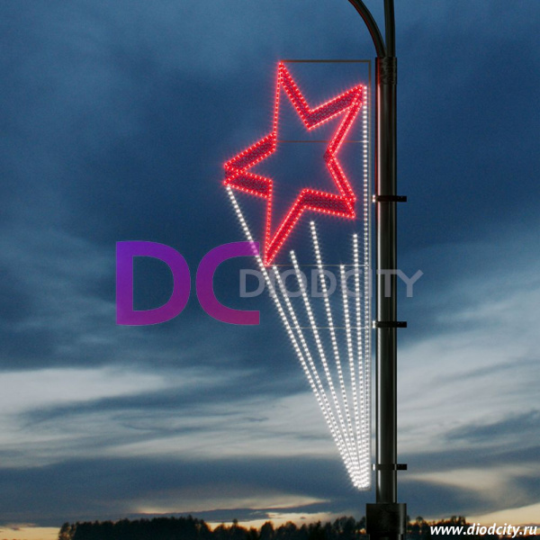 Световая консоль " Звезда метеор №2" 266*91 см