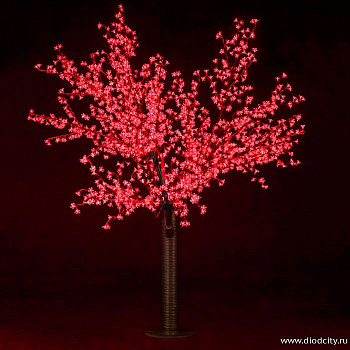 Светодиодное дерево"Сакура" 1.9 х 1.5м, красное