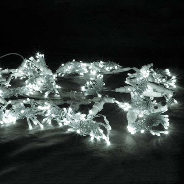 Светодиодный занавес "Дождь", 2 х 3м. белые  диоды