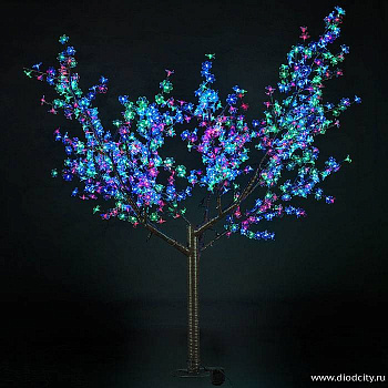 Светодиодное дерево "Сакура" 1,9 х 1.5м, мульти