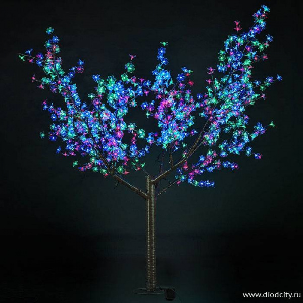 Светодиодное дерево "Сакура" 1,9 х 1.5м, мульти