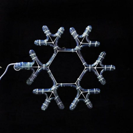 Светодиодная  Снежинка 40 * 40 см, синяя