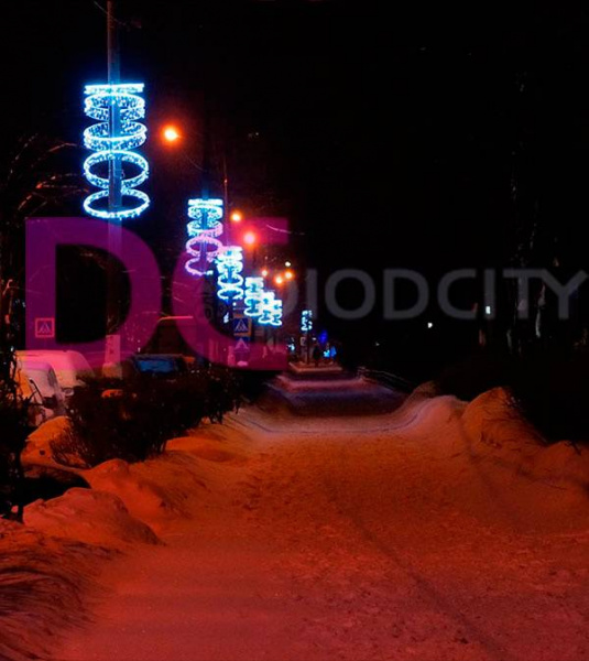 Светодиодная консоль "Танцующие кольца", 220х90см