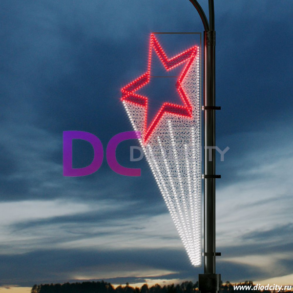 Световая консоль " Звезда метеор" 266*91 см